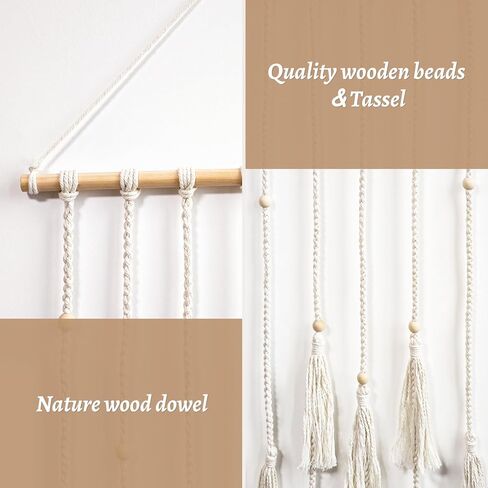 popotop Home Wall Decor Hanging Photo Display, Teenager Teen Girl Gifts,Boho Photograph Picture Ornament with LED Light String,Photo Clip Holder for Children Christmas Gifts in Kuwait