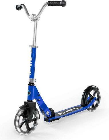 Micro Kickboard - Micro Cruiser LED - Two Wheeled, Fold-to-Carry Swiss-Designed Micro Scooter for Kids with Smooth Gliding Light-Up, Large Wheels for Ages 6+ in Saudi Arabia