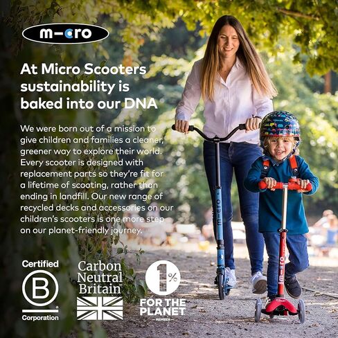 Micro Kickboard - Micro Cruiser LED - Two Wheeled, Fold-to-Carry Swiss-Designed Micro Scooter for Kids with Smooth Gliding Light-Up, Large Wheels for Ages 6+ in Saudi Arabia