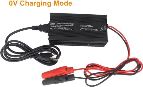 12V 20A LifePO4 Battery Charger 14.6V Smart Charger and Maintainer for LiFePO4 Lithium-Iron Deep Cycle Rechargeable Batteries in Kuwait