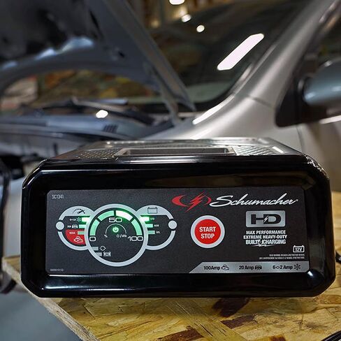 Schumacher SC1340 Fully Automatic Battery Charger and Engine Starter- 55 Amp/10 Amp, 6V/12V or Cars, SUVs and Small Trucks in Saudi Arabia