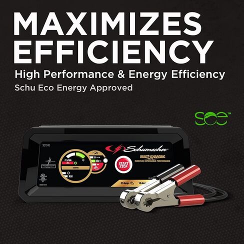 Schumacher SC1340 Fully Automatic Battery Charger and Engine Starter- 55 Amp/10 Amp, 6V/12V or Cars, SUVs and Small Trucks in Saudi Arabia