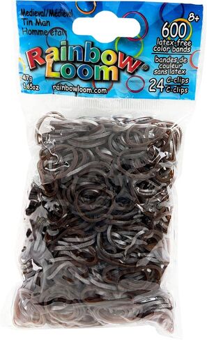 Rainbow Loom Medieval Collection: Tin Man Rubber Bands with 24 C-Clips (600 Count), Brown in Saudi Arabia