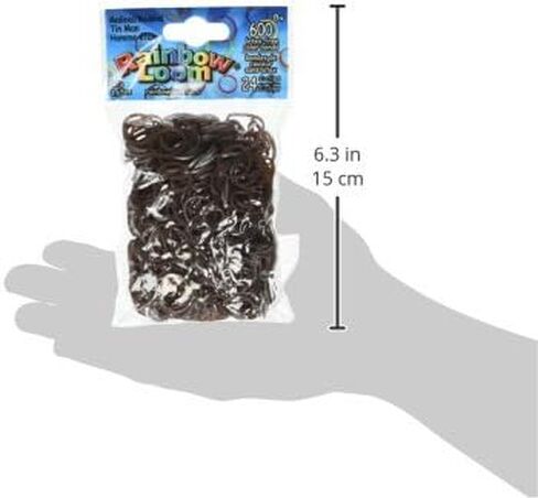 Rainbow Loom Medieval Collection: Tin Man Rubber Bands with 24 C-Clips (600 Count), Brown in Saudi Arabia