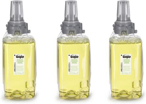 Gojo Foam Hand and Showerwash, Citrus and Ginger Fragrance, 1250 mL Foam Wash Refill ADX-12 Push-Style Soap Dispenser (Pack of 3) - 8813-03 in Saudi Arabia