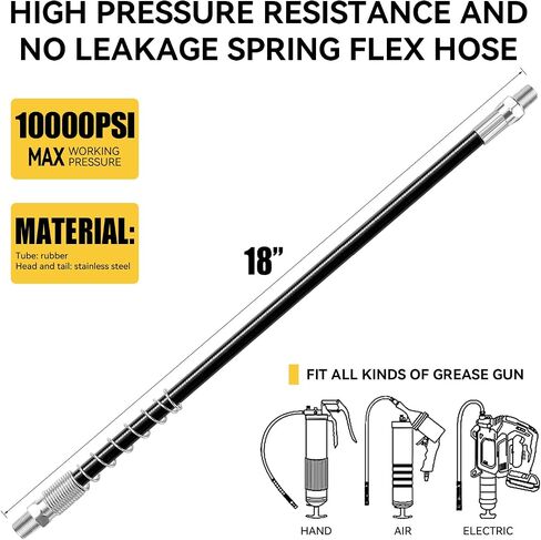 6PCS Grease Gun Tips, Contain 4PCS 1/8 Inch NPT Threads 18G Grease Gun Needle Tips and 2PCS Narrow Grease Needle Dispenser for Lubricating, Used in Narrow Space & Deep Hole Metal in Saudi Arabia