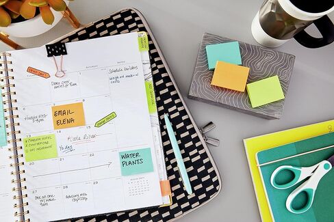 Post-it Mini Notes, 1.5x2 in, 12 Pads, America's #1 Favorite Sticky Notes, Poptimistic Collection, Bright Colors (Magenta, Pink, Blue, Green), Clean Removal, Recyclable (653AN) in Saudi Arabia