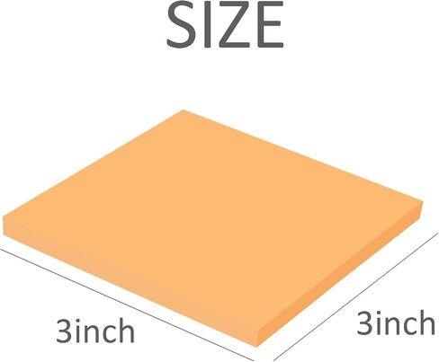 Sticky Notes 3x3 Inches, 24 Pads Self Sticky Notes, Bright Colors Self-Stick Pads, 80 Sheets/Pad, Assorted Colors Stickies, Colorful Sticky Notes Easy to Post Notes for Home, Office, School in Saudi Arabia