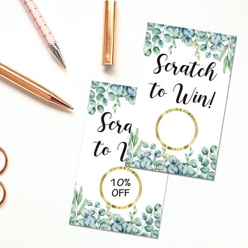 50 بطاقة هدية فارغة من Green Leafs، قسائم بطاقات قابلة للخدش لأعياد الميلاد، والأعمال التجارية الصغيرة، والمطاعم، وصالونات التجميل والمكياج، وحفلات الزفاف، وحفلات استقبال المولود الجديد، والعطلات، وألعاب هدايا عيد الميلاد. in Kuwait