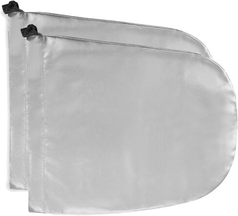 أغطية مرآة الرؤية الجانبية المقاومة للماء من Lebogner، تحمي من الثلج والجليد والصقيع وسقوط الطيور، حجم مثالي يناسب السيارات وسيارات الدفع الرباعي والشاحنات والشاحنات الصغيرة، وإكسسوارات السيارات الشتوية، مجموعة من قطعتين، فضي in Kuwait