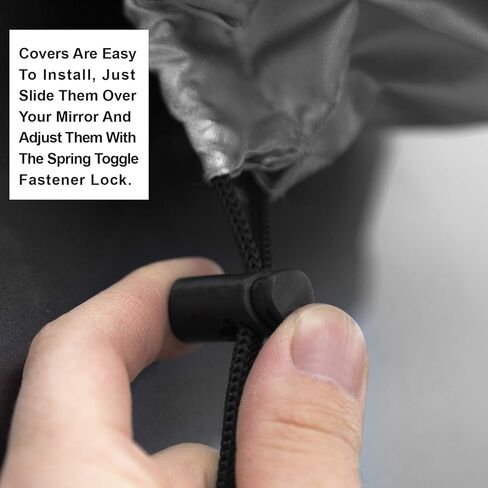 أغطية مرآة الرؤية الجانبية المقاومة للماء من Lebogner، تحمي من الثلج والجليد والصقيع وسقوط الطيور، حجم مثالي يناسب السيارات وسيارات الدفع الرباعي والشاحنات والشاحنات الصغيرة، وإكسسوارات السيارات الشتوية، مجموعة من قطعتين، فضي in Kuwait