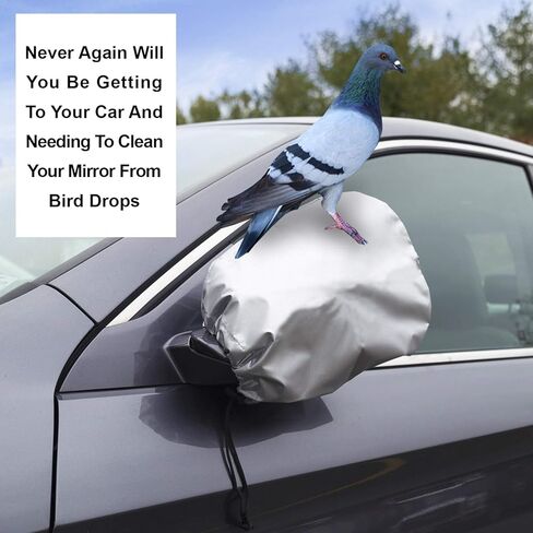 أغطية مرآة الرؤية الجانبية المقاومة للماء من Lebogner، تحمي من الثلج والجليد والصقيع وسقوط الطيور، حجم مثالي يناسب السيارات وسيارات الدفع الرباعي والشاحنات والشاحنات الصغيرة، وإكسسوارات السيارات الشتوية، مجموعة من قطعتين، فضي in Kuwait