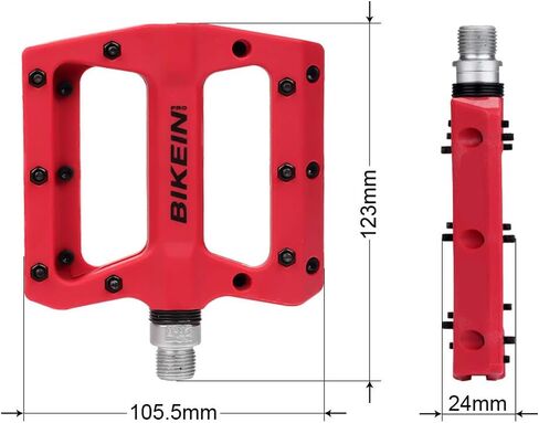 MTB Bike Pedal Nylon Fiber Non-Slip 9/16 Inch Bicycle Platform Flat Pedals for Road Mountain BMX Bike in Saudi Arabia