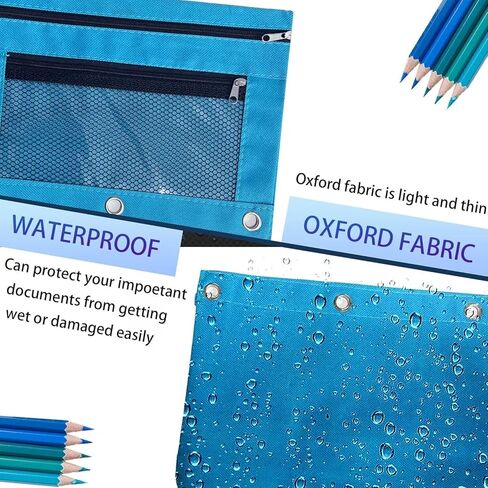 4 قطع حقيبة أقلام رصاص، حافظة أقلام رصاص مع 3 فتحات، حقيبة مقلمة مزدوجة بسحاب للمكاتب in Kuwait