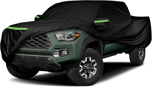 غطاء شاحنة مقاوم للماء يحل محل 2005-2023 Toyota Tacoma/Ford Ranger Double Cab 5ft، 6 طبقات غطاء شاحنة لجميع الأحوال الجوية مع باب بسحاب للحماية من غبار المطر الثلجي in Saudi Arabia