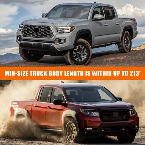 غطاء شاحنة مقاوم للماء يحل محل 2005-2023 Toyota Tacoma/Ford Ranger Double Cab 5ft، 6 طبقات غطاء شاحنة لجميع الأحوال الجوية مع باب بسحاب للحماية من غبار المطر الثلجي in Saudi Arabia