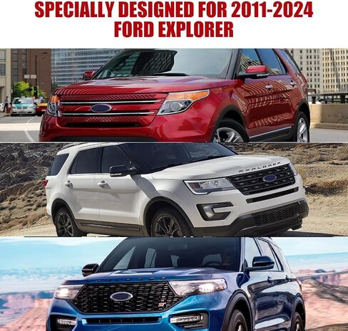 استبدال غطاء السيارة المقاوم للماء لـ 2011-2023 2024 Ford Explorer، 6 طبقات لجميع أغطية سيارات مستكشف الطقس مع باب بسحاب للحماية من غبار المطر الثلجي (المستكشف) in Saudi Arabia