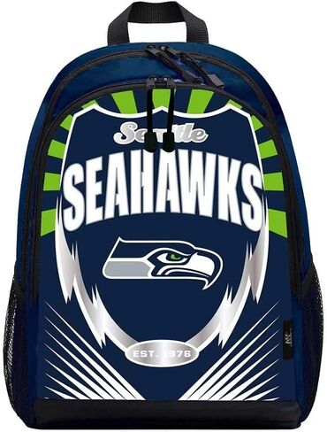 حقيبة ظهر Northwest NFL Seattle Seahawks Backpacklightning، ألوان الفريق، مقاس واحد in Kuwait