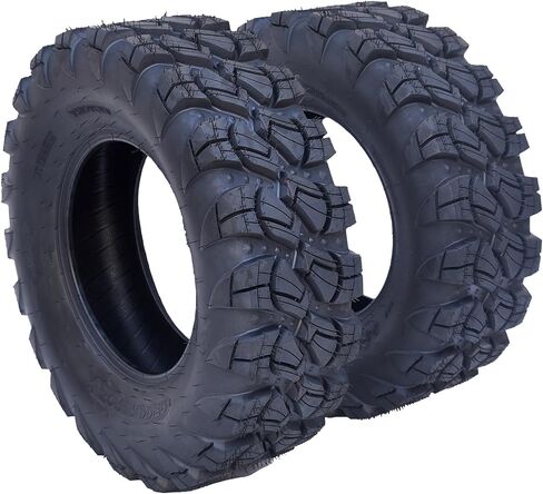 GARVEE ATV/UTV Tires AT25x8-12-6PR TL ATV Tires, 2 New 25x8x12 All Terrain ATV UTV Off-Road Tires(Set of 2, Tubeless) in Saudi Arabia