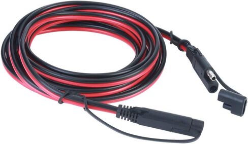 AEISVIK Battery Charging Cables SAE TO SAE 12V-24V Quick Disconnect Extension Cable 2 Pin With Dust Cap DC Connection Cord Plug 12 Feet 16AWG Gauge for Camp Trailer Solar Panels Battrey in Saudi Arabia