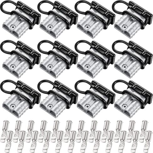 Frienda 12 Pieces Red 6-10 Gauge Battery Quick Connector 50A 12-36V Battery Quick Disconnect Wire Harness Plug Kit for Motor Recovery Winch Trailer in Saudi Arabia