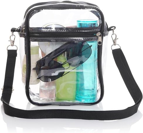 حقيبة شفافة تمر بالجسم، حقيبة محفظة شفافة معتمدة من PVC للنساء للرياضات الخارجية in Kuwait