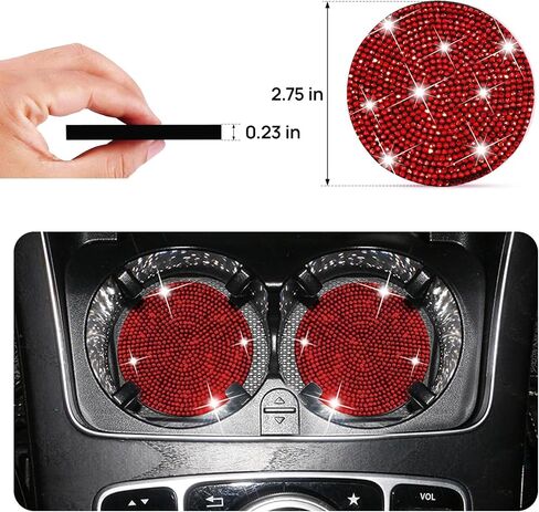 Black Bling License Plate Frame 2 Pack Rhinestone License Plate Frame Car License Plate Frame Sparkly License Plate Frame Holder Bedazzled Glitter License Plate Frame Universal Fit Car Front Rear in Kuwait