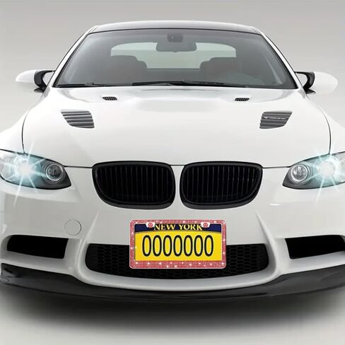 Black Bling License Plate Frame 2 Pack Rhinestone License Plate Frame Car License Plate Frame Sparkly License Plate Frame Holder Bedazzled Glitter License Plate Frame Universal Fit Car Front Rear in Kuwait