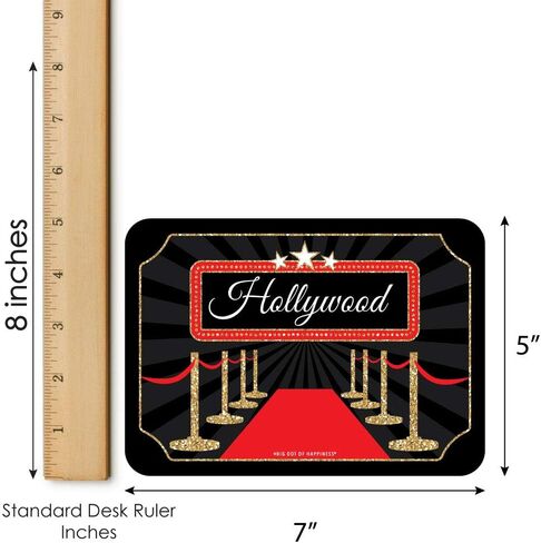 Big Dot of Happiness Red Carpet Hollywood - Award Show Bingo Cards and Markers - Movie Night Party Bingo Game - Set of 18 in Saudi Arabia