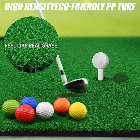Non-Slip Golf Training Mat, Golf Hitting Mat, Home Golf Turf Practice Mats for Indoor & Outdoor, Golf Chipping Game Training Aids with Rubber Tees - Gifts for Men/Golf Lovers/Beginner in Saudi Arabia