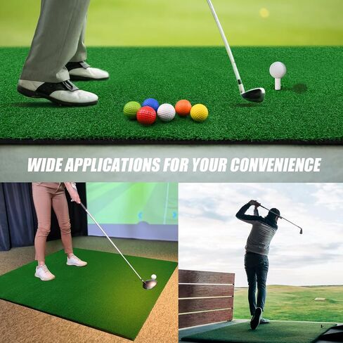 Non-Slip Golf Training Mat, Golf Hitting Mat, Home Golf Turf Practice Mats for Indoor & Outdoor, Golf Chipping Game Training Aids with Rubber Tees - Gifts for Men/Golf Lovers/Beginner in Saudi Arabia