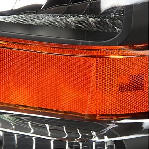 DNA MOTORING HL-OH-FSUPER08-BK-AM Black Amber Headlights Replacement Compatible with 08-10 F-250 / F-350 / F-450 / F-550 Super Duty in Kuwait