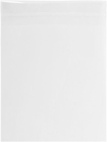 JAM PAPER Clear Cello Sleeves with Self Adhesive Closure - 100 Per Pack - 9 1/4 x 12 1/4 in Saudi Arabia