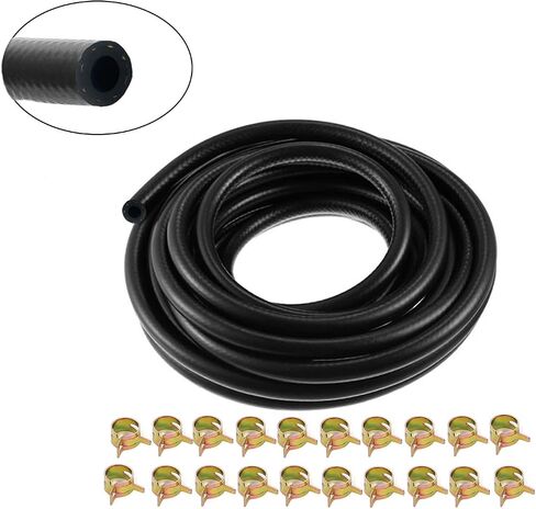 5/16" ID Fuel Line Hose 20FT with 20PCS Hose Clamps NBR Hose for Fuel Systems Engines Tube Hose in Saudi Arabia