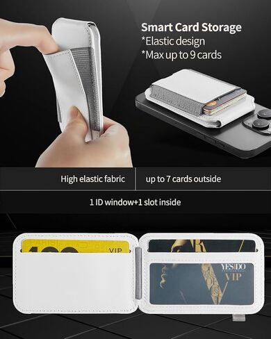 for iPhone Leather Wallet Compatible with Magsafe Apple,Magnetic Wallet with Card Holder for iPhone 15/14/13/12 pro max/Plus,Ajustable Stand Holder &RFID Blocking,Vegan Leather,Red… in Saudi Arabia
