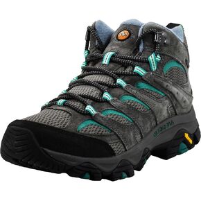 Merrell Women's Moab 3 Mid Waterproof Hiking Boot Black/Orchid, 8