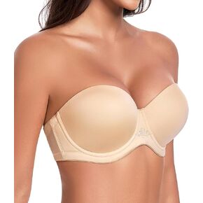 HACI كامل الشكل بدون حمالات للنساء حمالة صدر تغطية متعددة الاتجاهات Underwire مقاس كبير حمالات صدر السجادة الحمراء