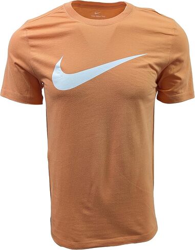 Nike Men's Sportswear Swoosh T-Shirts (X-Large, Coral Orange (Multi-Swoosh)) in Kuwait
