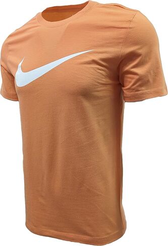 Nike Men's Sportswear Swoosh T-Shirts (X-Large, Coral Orange (Multi-Swoosh)) in Kuwait