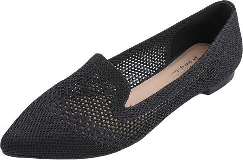 Feversole Women's Woven Fashion Breathable Knit Flat Shoes in Saudi Arabia