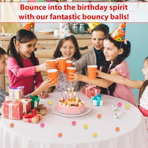 25 Bouncy Balls for Kids Party Favors | Flowers Bouncy Ball 27mm | Superball Small Rubber Balls for Kids in Kuwait