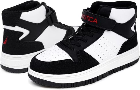 NAUTICA Kids Horizon Sneaker Lace-Up Fashion Shoe Boot-Like High Top for Boys and Girls (Big Kid/Little Kid Sizes) in Saudi Arabia