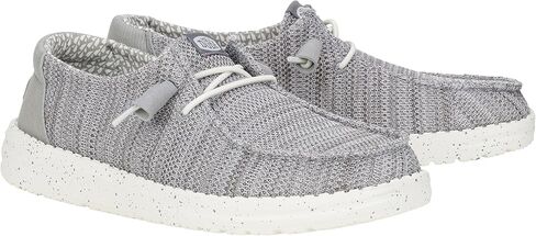 HEYDUDE Wendy Stretch Sox Wide Black/Black Size 7, Women’s Shoes, Women’s Slip-on Loafers, Comfortable & Light-Weight in Kuwait