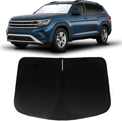 Car Front Windshield Sun Shade for Dodge RAM 1500 2019-2023, Car Window SunShades Shield Cover Visor Protector with 240T Reflective Fabric UV & Sun Heat Protection Accessories in Kuwait
