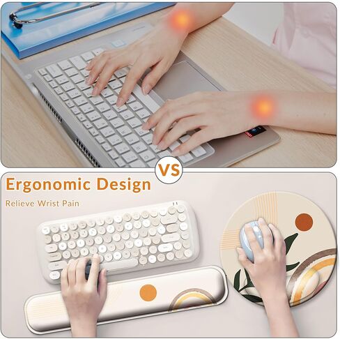 Desk Mat Set + Keyboard and Mouse Pad with Wrist Rest Support,4-in-1 Large Mousepad Computer Mats for Desktop Home & Office-with God in Kuwait