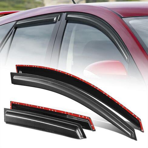 DNA MOTORING WVS-015 حاجب نافذة تهوية الدخان الداكن، واقي من المطر/الشمس، قطعتين، متوافق مع 99-07 سيلفرادو 1500/01-07 سيلفرادو 1500 HD 2500 HD 3500/99-06 سيلفرادو 2500 in Saudi Arabia