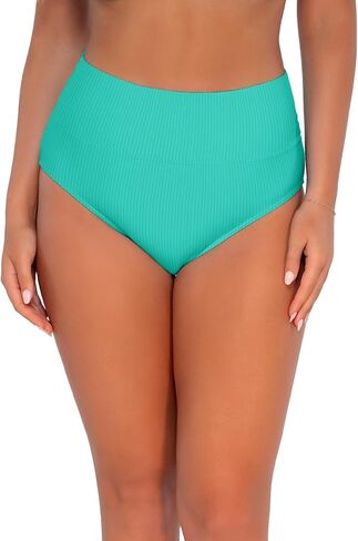 Sunsets Women's Standard Hannah Foldover High Waist Swimsuit Bikini Bottom in Kuwait