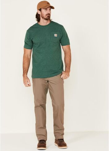Carhartt Men's Loose Fit Heavyweight Short-Sleeve Pocket T-Shirt, Brown, 4X-Large/Tall in Saudi Arabia