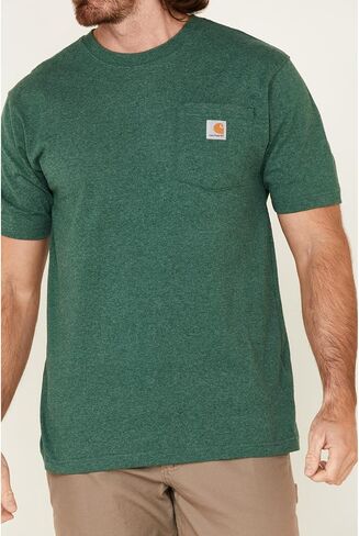 Carhartt Men's Loose Fit Heavyweight Short-Sleeve Pocket T-Shirt, Brown, 4X-Large/Tall in Saudi Arabia