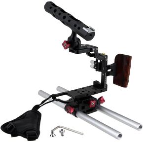 Fotodiox Pro Cinema Black Sharkcage for Sony a7II-Series Cameras (a7 II, a7R II) - Skeleton Housing, Protective Video Cage